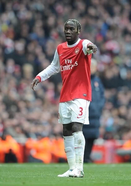 Arsenal's Bacary Sagna in Action at the Emirates Stadium during the 0-0 Draw against Sunderland, Barclays Premier League, 2011