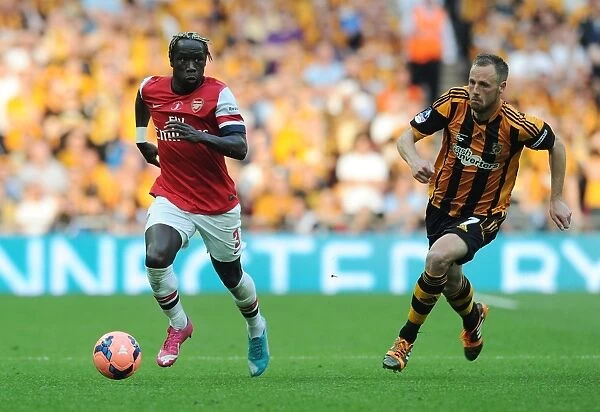Arsenal's Bacary Sagna Surges Past Hull's David Meyler in FA Cup Final Showdown