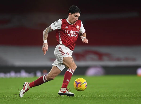 Arsenal's Bellerin in Action against Burnley in the Premier League (2020-21)