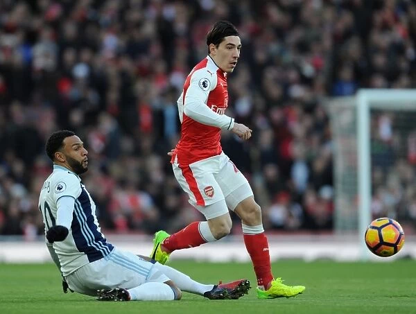 Arsenal's Bellerin Outruns West Brom's Phillips in Premier League Clash