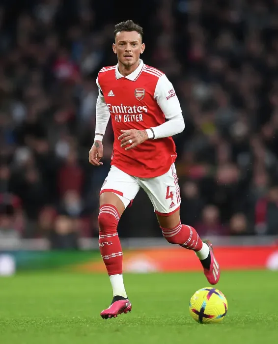 Framed Print : Arsenal's Ben White in Action: Arsenal vs. Brentford, Premier League 2022-23