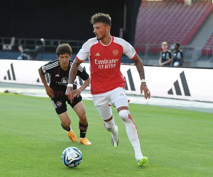 Framed Print : Arsenal's Ben White in Action against FC Nurnberg: Pre-Season Friendly, July 2023