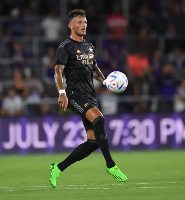 Framed Print : Arsenal's Ben White in Action: Orlando Pre-Season Clash 2022