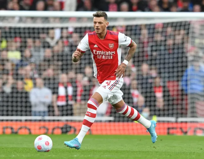 Framed Print : Arsenal's Ben White in Action: Premier League 2021-22 - Arsenal vs. Leicester City Framed Print : Arsenal's Ben White in Action: Premier League 2021-22 - Arsenal vs. Leicester City