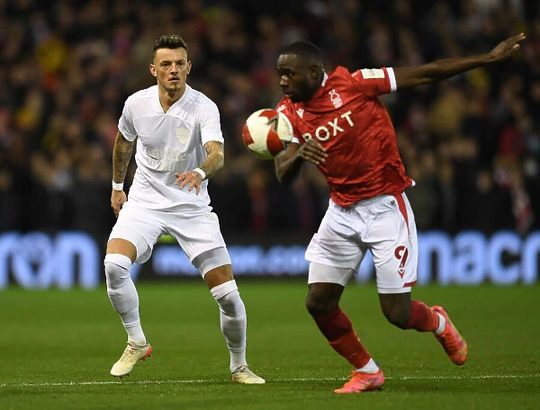 Arsenal's Ben White Closes In on Nottingham Forest's Keinan Davis in FA Cup Third Round Clash
