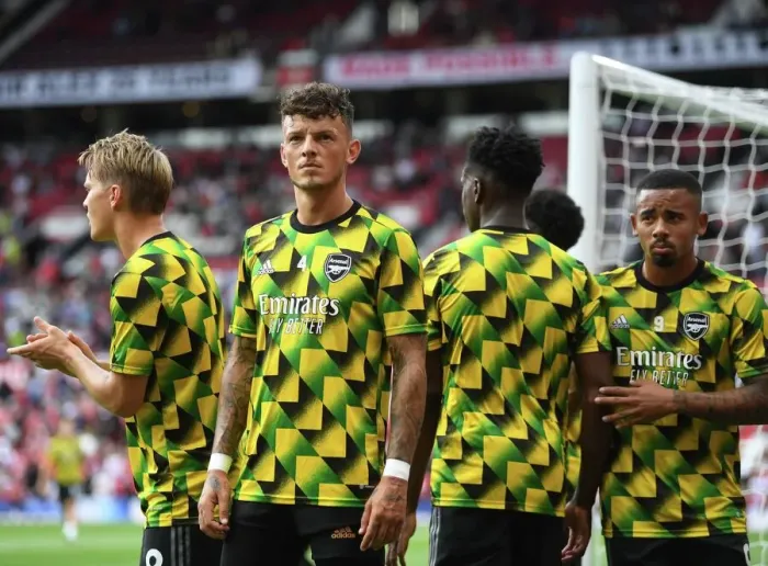 Framed Print : Arsenal's Ben White Gears Up for Manchester United Showdown in the 2022-23 Premier League Clash