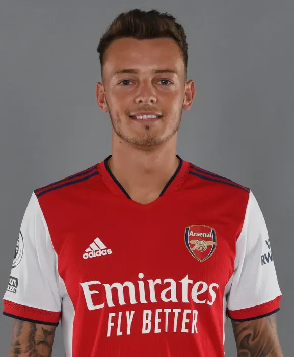 Framed Print : Arsenal's Ben White Kicks Off New Season at London Colney Training Ground