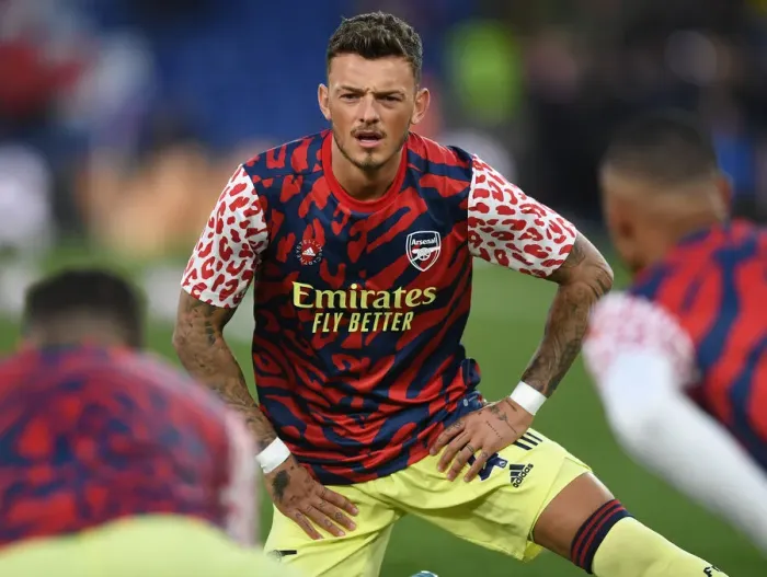 Framed Print : Arsenal's Ben White Readies for Crystal Palace Battle: Premier League Showdown