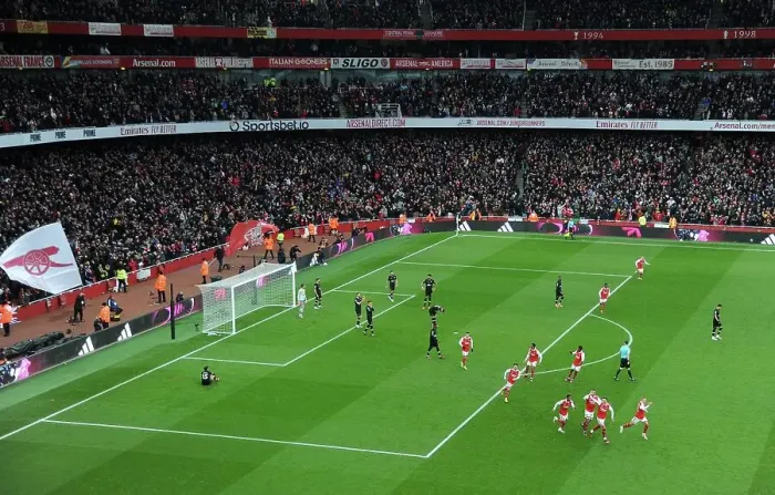 Framed Print : Arsenal's Ben White Scores and Celebrates in Premier League Victory Over AFC Bournemouth