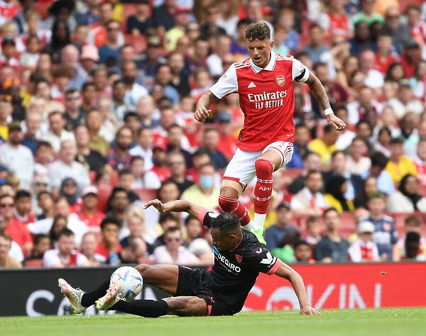 Arsenal's Ben White Shines in Emirates Cup Clash Against Sevilla, 2022