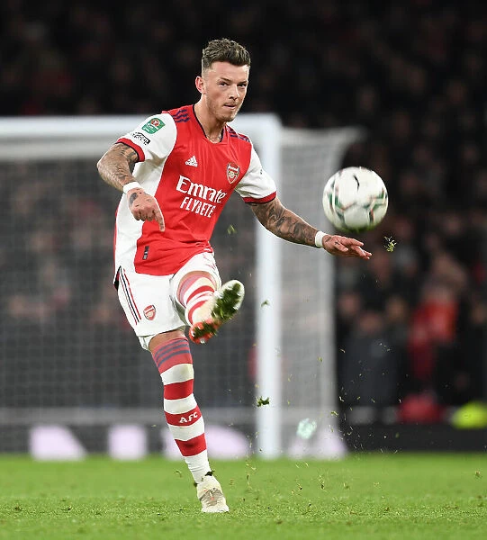 Arsenal's Ben White Stares Down Liverpool in Carabao Cup Semi-Final Clash