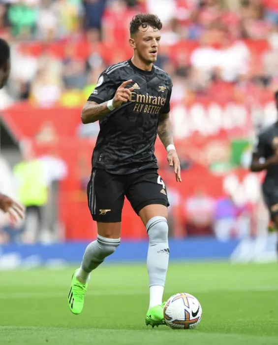 Framed Print : Arsenal's Ben White Stares Down Manchester United in Epic 2022-23 Premier League Clash Framed Print : Arsenal's Ben White Stares Down Manchester United in Epic 2022-23 Premier League Clash