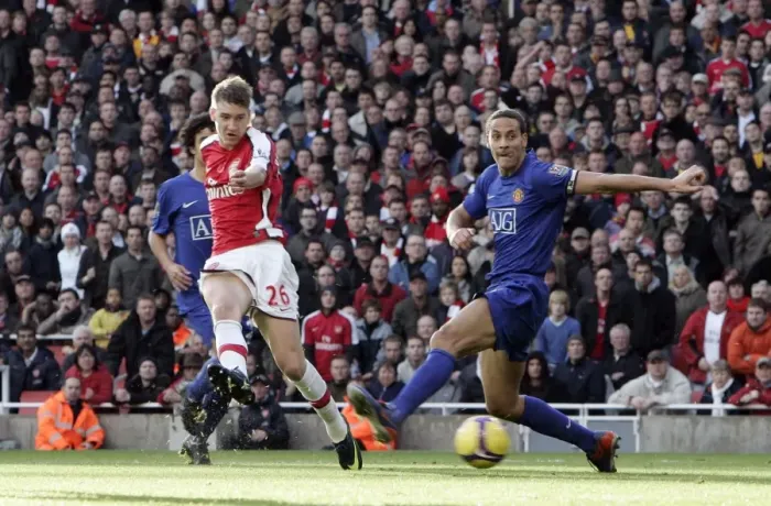 Framed Print : Arsenal's Bendtner vs. Manchester United's Ferdinand: A Rivalry Ignites in the 2008 Barclays Premier League Clash at Emirates Stadium (2:1 in Favor of Arsenal) Framed Print : Arsenal's Bendtner vs. Manchester United's Ferdinand: A Rivalry Ignites in the 2008 Barclays Premier League Clash at Emirates Stadium (2:1 in Favor of Arsenal)