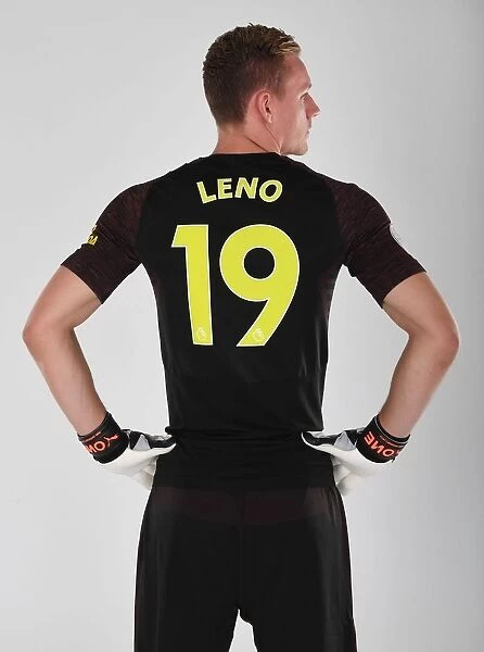 Arsenal's Bernd Leno at 2018 / 19 First Team Photocall
