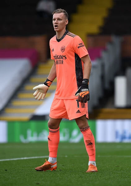 Arsenal's Bernd Leno in Action at Fulham Premier League Match, 2020-21