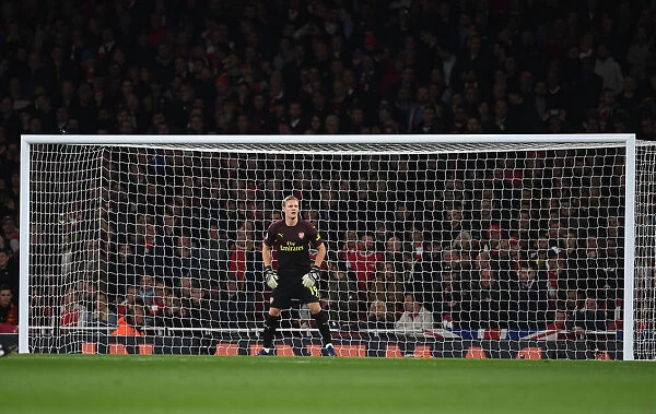 Arsenal's Bernd Leno in Action against Leicester City (2018-19)
