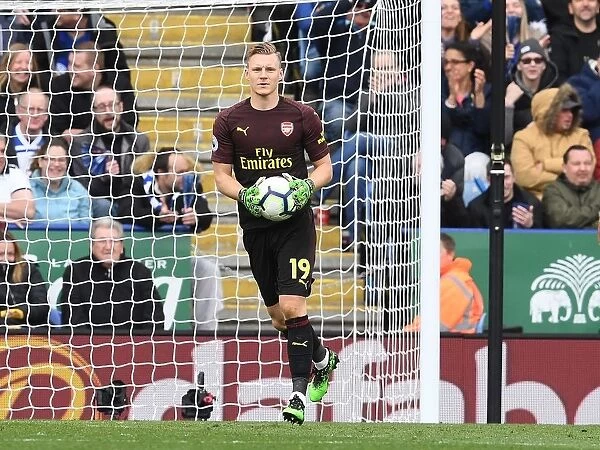 Arsenal's Bernd Leno in Action Against Leicester City - Premier League Showdown (2018-19)