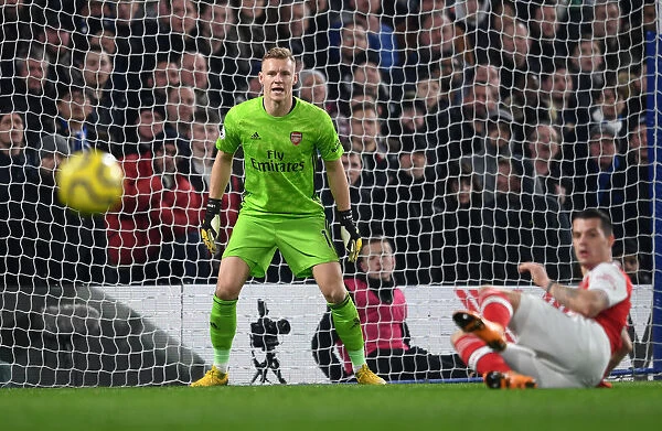 Arsenal's Bernd Leno Clashes with Chelsea at Stamford Bridge (2019-20 Premier League)