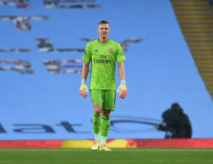 Framed Print : Arsenal's Bernd Leno Faces Manchester City in Premier League Showdown (2019-20)