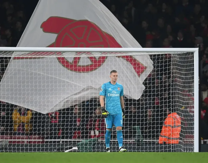 Framed Print : Arsenal's Bernd Leno Focused Against Manchester United in Premier League Clash (Arsenal v Manchester United, 2019-20) Framed Print : Arsenal's Bernd Leno Focused Against Manchester United in Premier League Clash (Arsenal v Manchester United, 2019-20)