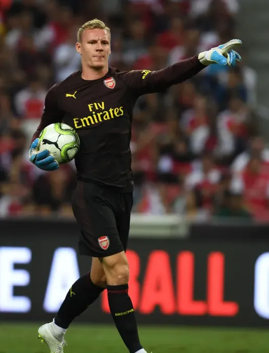 Framed Print : Arsenal's Bernd Leno Goes Head-to-Head Against Paris Saint-Germain in 2018 International Champions Cup, Singapore Framed Print : Arsenal's Bernd Leno Goes Head-to-Head Against Paris Saint-Germain in 2018 International Champions Cup, Singapore