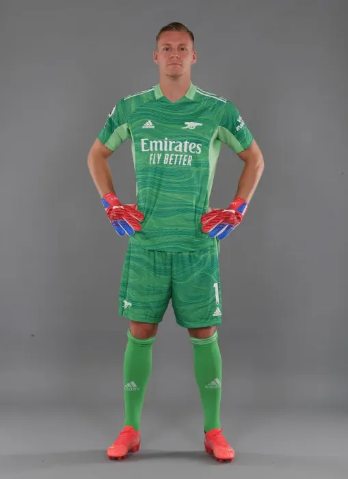 Framed Print : Arsenal's Bernd Leno Kick-Off 2021-22 Season: Arsenal FC Photocall