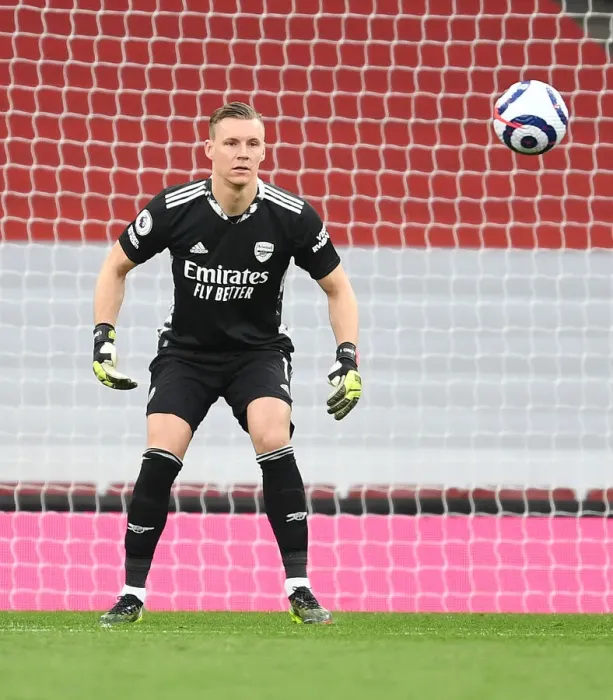 Framed Print : Arsenal's Bernd Leno: Premier League 2021 - Arsenal vs. Tottenham Hotspur (Behind Closed Doors)