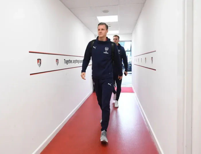 Framed Print : Arsenal's Bernd Leno Prepares for AFC Bournemouth Clash (2018-19)
