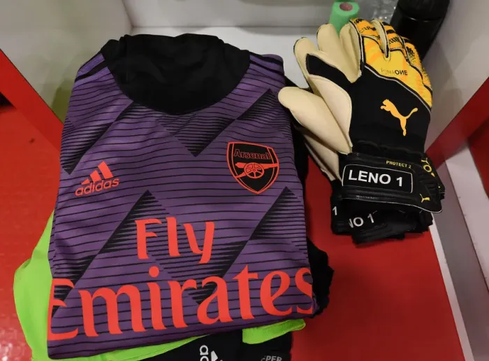 Framed Print : Arsenal's Bernd Leno Prepares for Olympiacos Showdown in Europa League