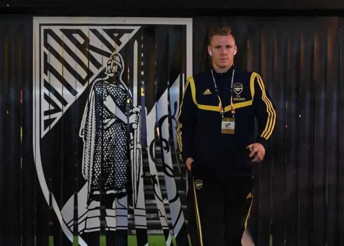 Framed Print : Arsenal's Bernd Leno Prepares for Vitoria Guimaraes Showdown in Europa League Group F