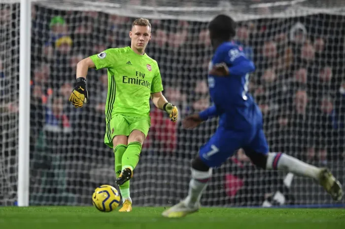 Framed Print : Arsenal's Bernd Leno vs. Chelsea: A Premier League Battle at Stamford Bridge (2019-20) Framed Print : Arsenal's Bernd Leno vs. Chelsea: A Premier League Battle at Stamford Bridge (2019-20)