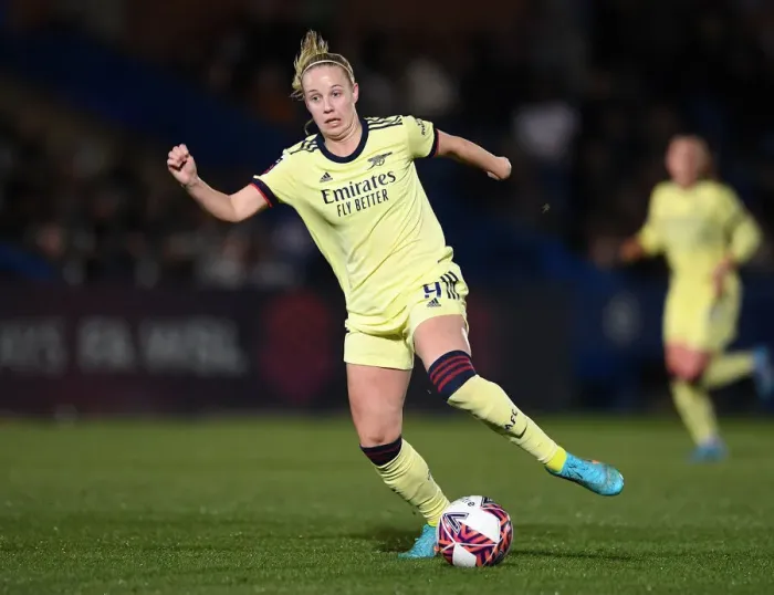 Framed Print : Arsenal's Beth Mead in Action during Chelsea Women vs. Arsenal Women FA WSL Match