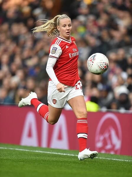 Arsenal's Beth Mead in Action against Tottenham Hotspur in FA WSL Clash