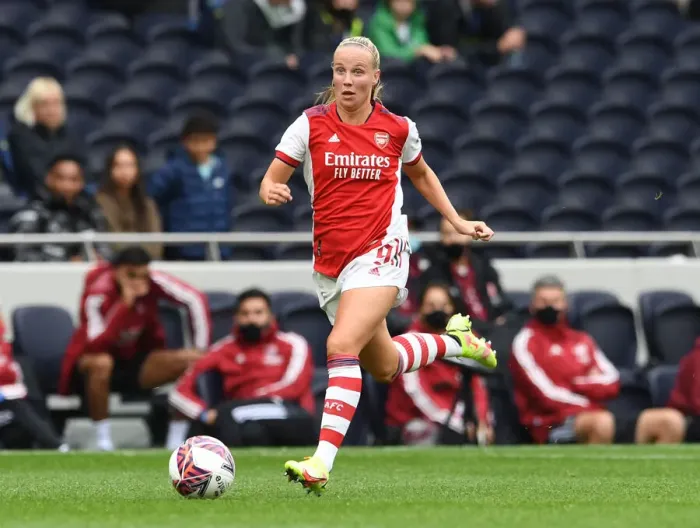 Framed Print : Arsenal's Beth Mead Faces Off in London Derby: Arsenal Women vs. Tottenham Women Framed Print : Arsenal's Beth Mead Faces Off in London Derby: Arsenal Women vs. Tottenham Women
