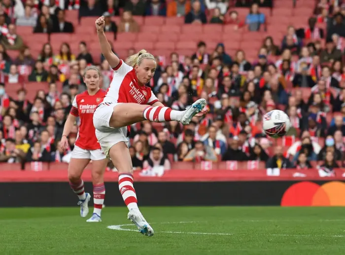 Framed Print : Arsenal's Beth Mead Faces Off Against Tottenham Hotspur in FA WSL Showdown Framed Print : Arsenal's Beth Mead Faces Off Against Tottenham Hotspur in FA WSL Showdown
