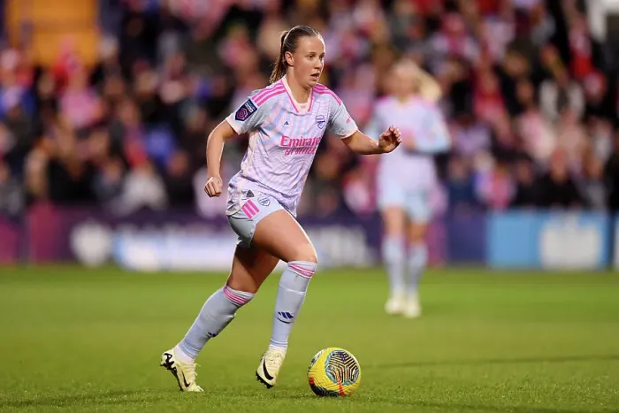 Framed Print : Arsenal's Beth Mead Scores Thriller in Liverpool FC vs Arsenal FC Women's Super League Clash Framed Print : Arsenal's Beth Mead Scores Thriller in Liverpool FC vs Arsenal FC Women's Super League Clash