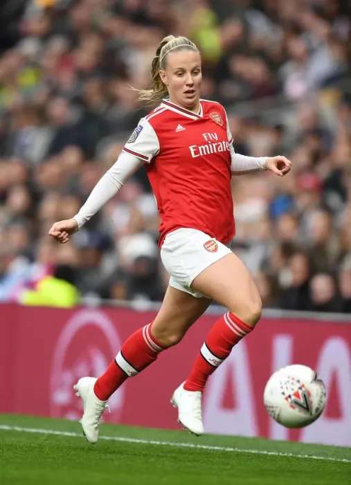 Framed Print : Arsenal's Beth Mead Shines in FA WSL Clash Against Tottenham Hotspur