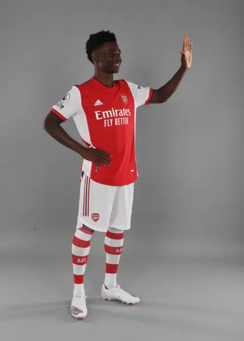 Framed Print : Arsenal's Bukayo Saka at 2021-22 Arsenal First Team Photoshoot