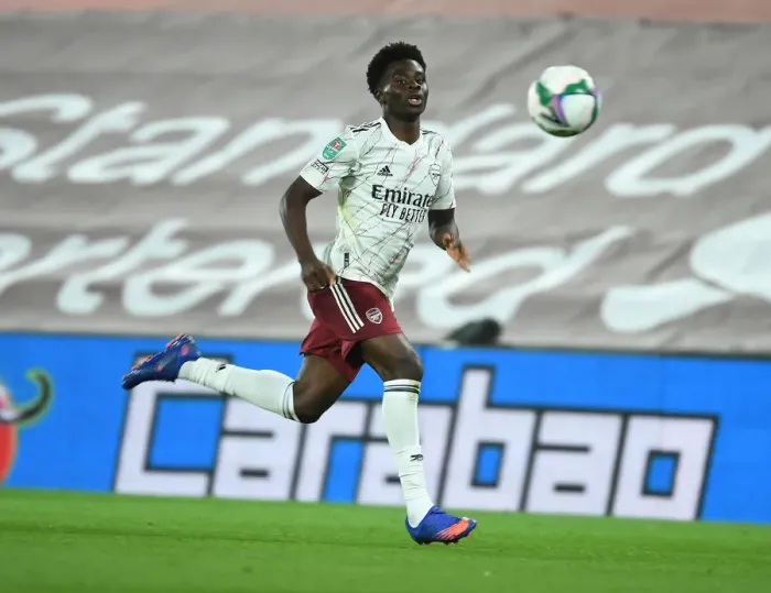 Framed Print : Arsenal's Bukayo Saka in Action at Empty Anfield: Carabao Cup Match vs. Liverpool, 2020 Framed Print : Arsenal's Bukayo Saka in Action at Empty Anfield: Carabao Cup Match vs. Liverpool, 2020