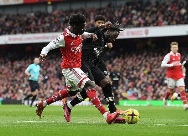 Arsenal's Bukayo Saka in Action: Arsenal vs AFC Bournemouth, Premier League 2022-23