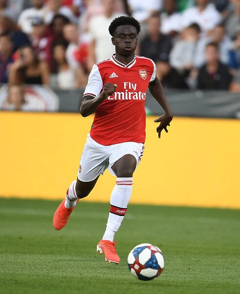 Arsenal's Bukayo Saka in Action against Colorado Rapids during Pre-Season Friendly (2019-20)