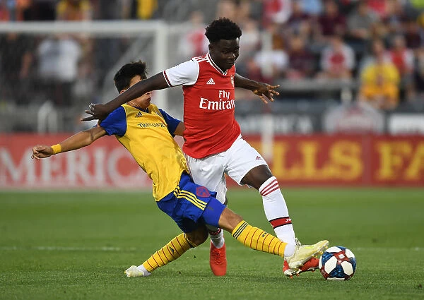Arsenal's Bukayo Saka in Action: Colorado Rapids vs Arsenal (2019-20 Pre-Season Friendly)