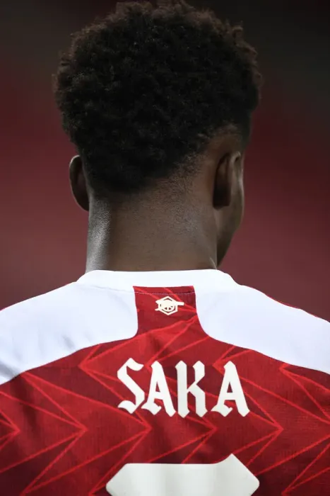Framed Print : Arsenal's Bukayo Saka in Action during Europa League Clash against SL Benfica (February 2021, Piraeus, Greece) Framed Print : Arsenal's Bukayo Saka in Action during Europa League Clash against SL Benfica (February 2021, Piraeus, Greece)
