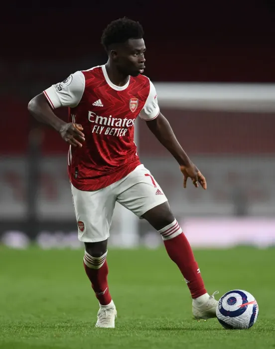 Framed Print : Arsenal's Bukayo Saka in Action against Everton during the 2020-21 Premier League Match Framed Print : Arsenal's Bukayo Saka in Action against Everton during the 2020-21 Premier League Match