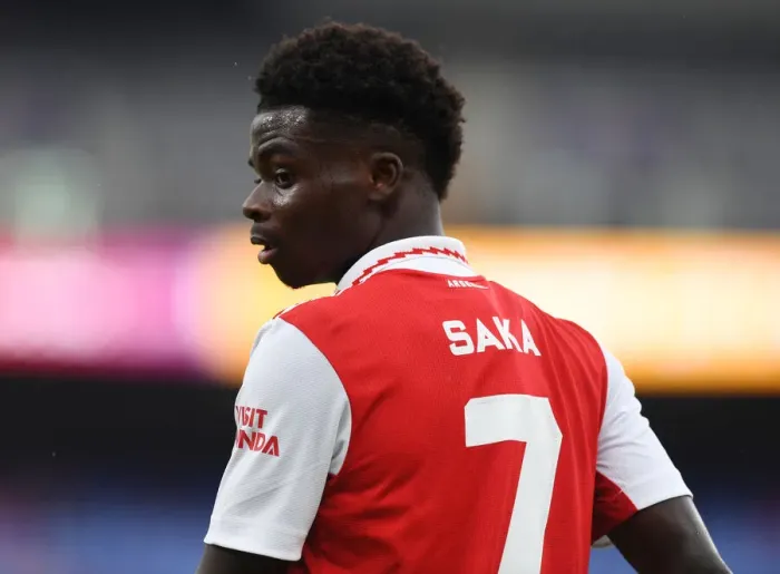 Framed Print : Arsenal's Bukayo Saka in Action against Everton during Pre-Season Friendly in Baltimore