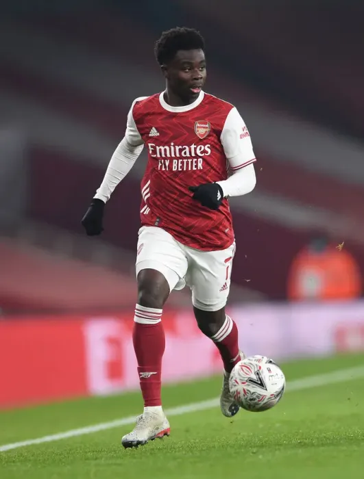 Framed Print : Arsenal's Bukayo Saka in Action: FA Cup 2020-21 - Arsenal vs Newcastle United