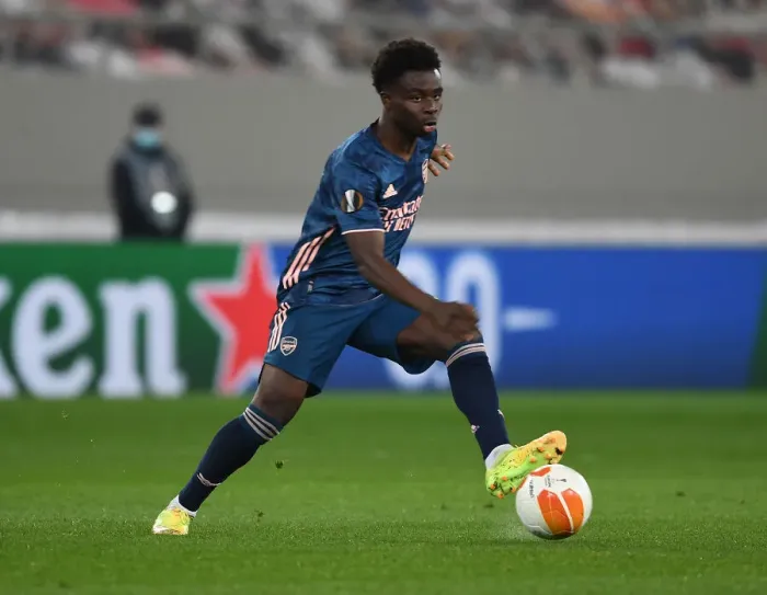 Framed Print : Arsenal's Bukayo Saka in Action at Empty Karaiskakis Stadium: Olympiacos vs. Arsenal, UEFA Europa League Round of 16 (March 2021) Framed Print : Arsenal's Bukayo Saka in Action at Empty Karaiskakis Stadium: Olympiacos vs. Arsenal, UEFA Europa League Round of 16 (March 2021)