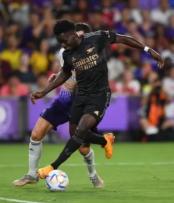 Framed Print : Arsenal's Bukayo Saka in Action against Orlando City SC (2022-23)