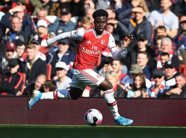 Arsenal's Bukayo Saka in Action: Premier League 2019-20 - Arsenal vs AFC Bournemouth