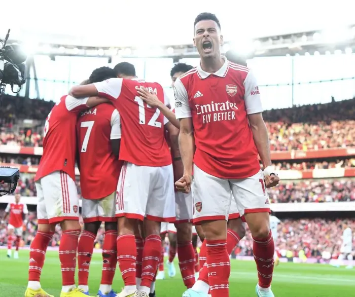 Framed Print : Arsenal's Bukayo Saka and Gabriel Martinelli Celebrate Goals Against Liverpool in 2022-23 Premier League Framed Print : Arsenal's Bukayo Saka and Gabriel Martinelli Celebrate Goals Against Liverpool in 2022-23 Premier League
